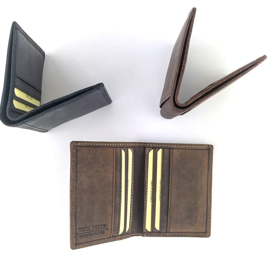 WildHorn Portafoglio Uomo In Vera Pelle Cacciatore Marrone Scuro - Con Blocco RFID E 7 Scomparti - 2